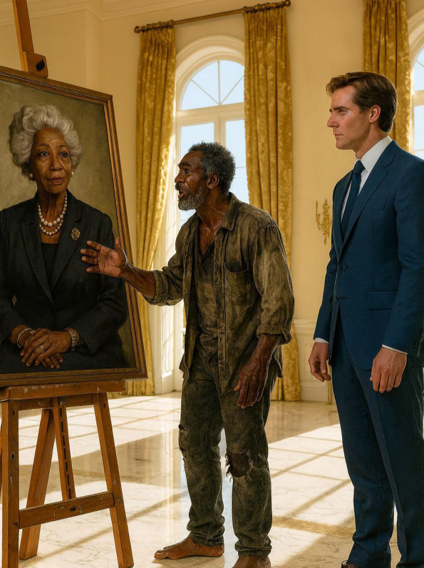 Armer Ehemann fragt einen Milliardär: „Warum hängt das Foto meiner Frau in Ihrem Herrenhaus?“ – Dann geschieht das Unglaubliche