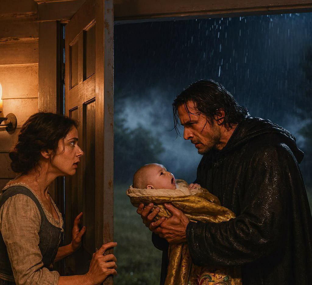 „Versteck dieses Kind. Es ist der zukünftige König“, sagte der geheimnisvolle Mann, während er das Baby in die Arme der Bäuerin legte.