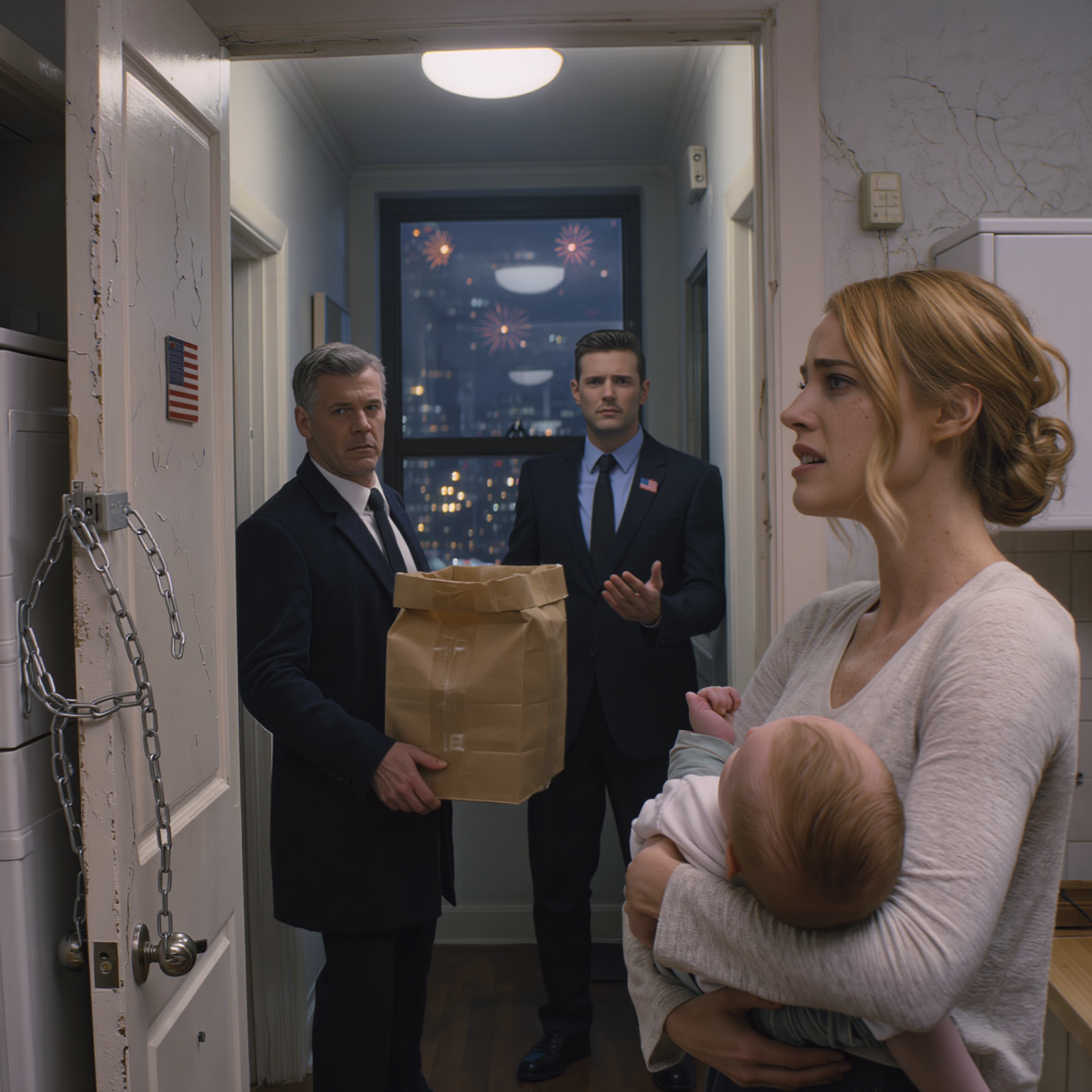 New Year’s Eve in the Bronx, I accidentally texted the wrong number to borrow $50 for my baby’s formula—I thought I’d just get blocked, but at exactly midnight a “Manhattan billionaire” was standing at my door, carrying 3 cans of formula, looking like he already knew my whole file; then he handed me a business card and asked exactly one question about the company that fired me…