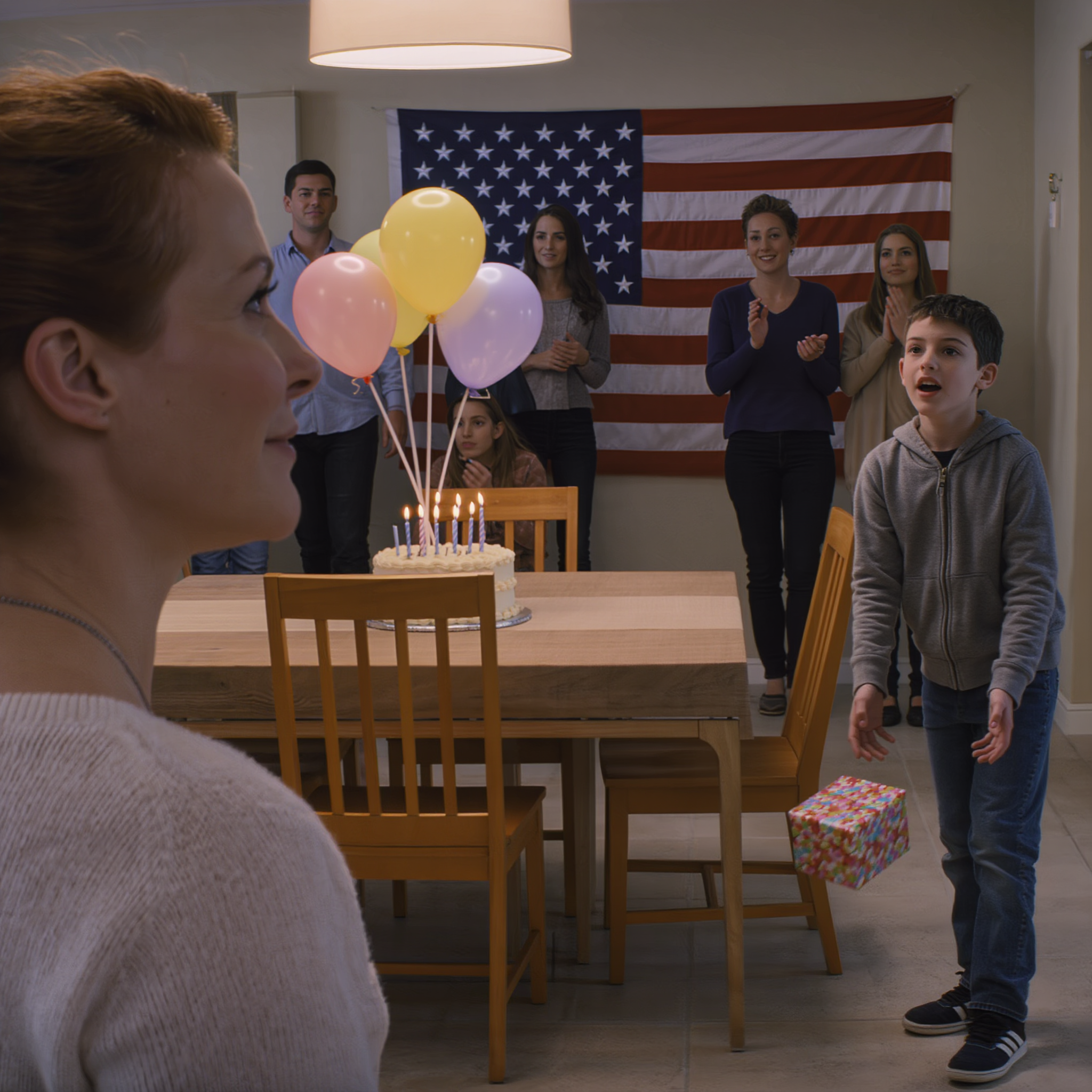 My sister’s son snatched the birthday gift I had just brought, slammed it onto the floor, and said flatly: “Mom says we don’t take things from losers.” The whole family in Texas burst out laughing like it was a comedy show—my sister even clapped—then my dad coldly sealed it with: “If you can’t take a joke, then leave.” I didn’t argue. I put on my coat and walked out… and that night my phone buzzed until I couldn’t breathe because of a string of strange messages.