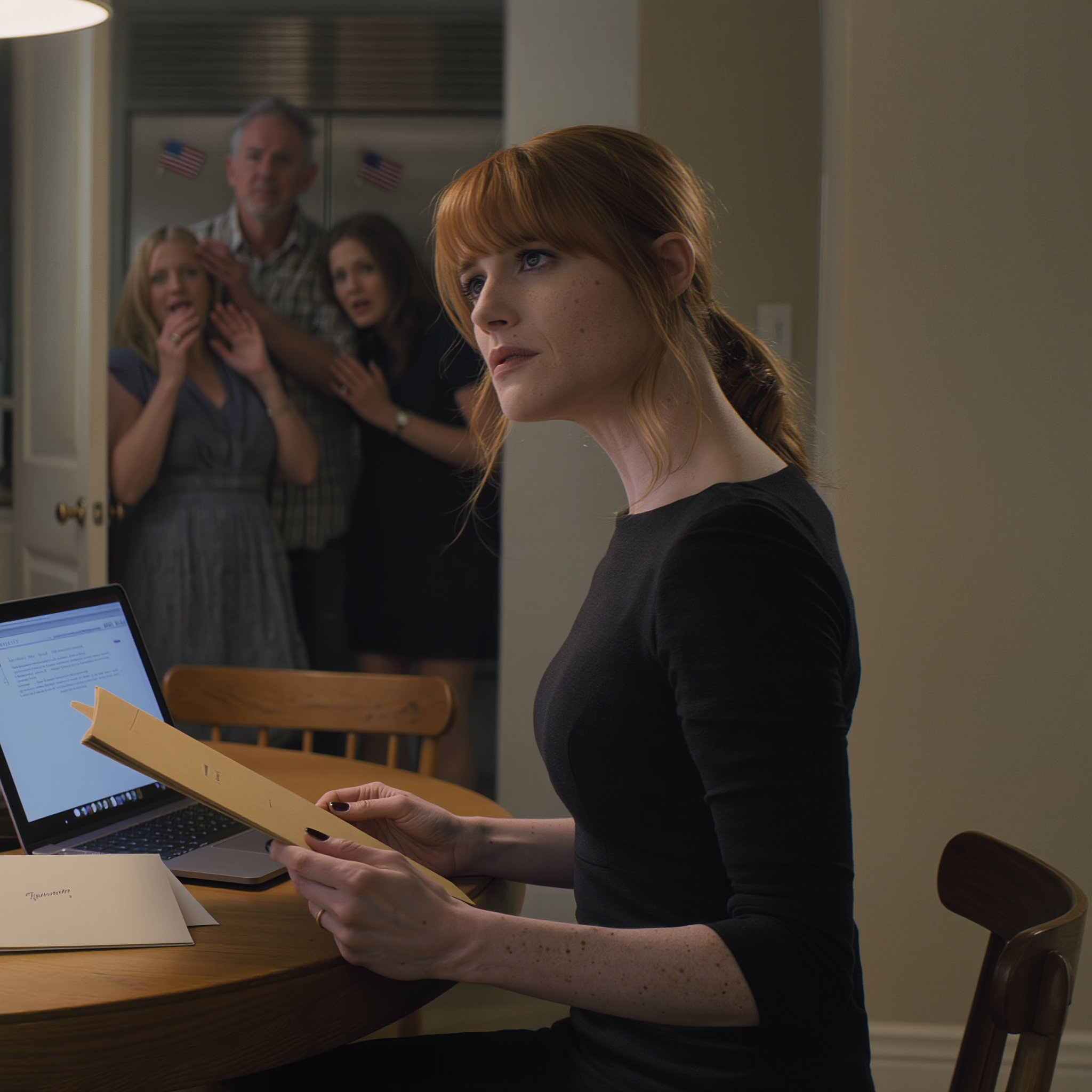 My sister brazenly moved her housewarming party to the exact day I said goodbye to my 3-year-old daughter, then texted, “it’s just a minor event.” Our parents defended her and told me, “don’t be selfish.” I didn’t scream, I didn’t argue—I just silently planned the funeral and turned my phone off. A few weeks later, they showed up with a request… but the moment they saw what I had prepared, my whole family went completely still.…and that was the moment I understood: some families don’t need to shout to be cruel.