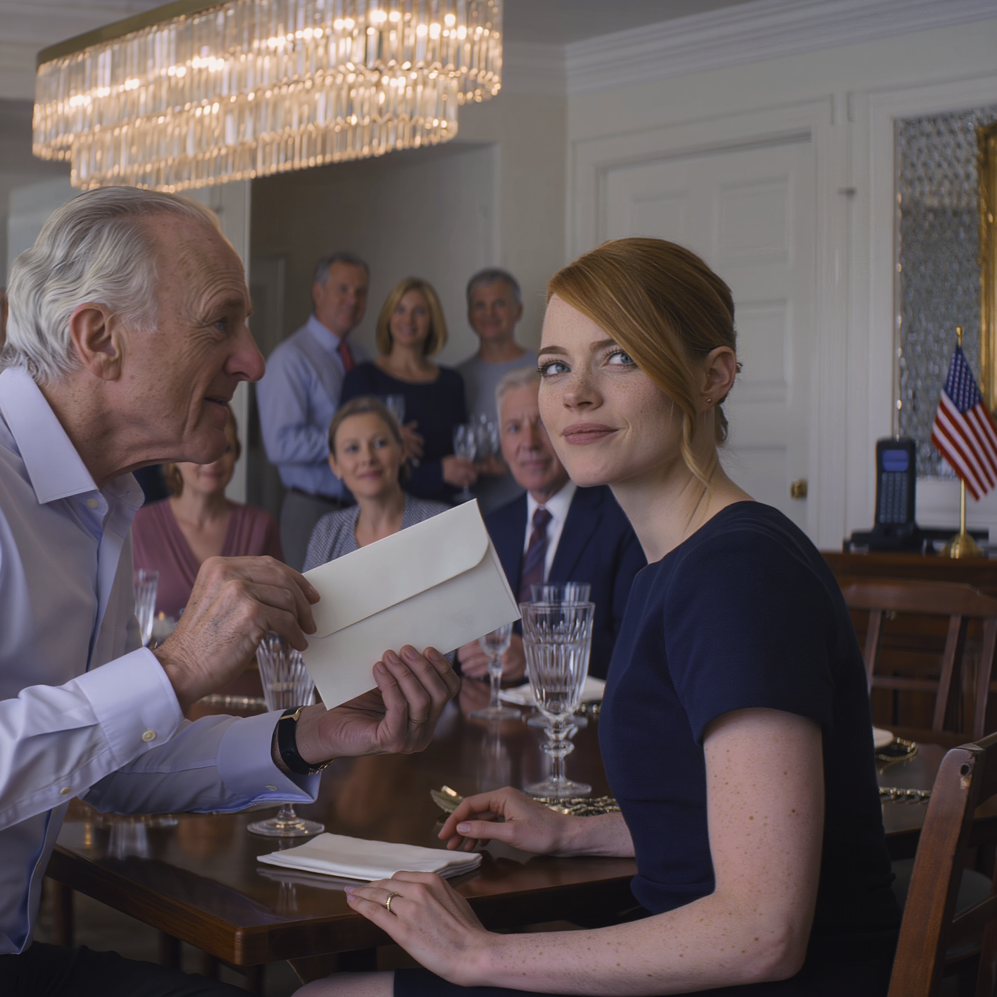 “You’re not getting a single dollar,” Dad ended the sentence at the chandelier-lit dinner table in our coastal Maine estate, while my golden-boy brother and my political little sister clinked glasses like they’d won. I was still in a plain dress, old car, seated at the far end behind the flower arrangement. Then my phone buzzed, my COO’s voice ringing out: “Ms. Brooks, SoftBank just wired $40 million—your company is valued at $100 million.” The whole room went rigid… and I just smiled.