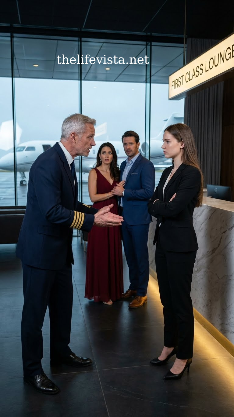 At the airport, my father scoffed, She probably cannot even afford a basic economy seat. My stepsister doubled over laughing as they waved their first-class tickets in my face. I said nothing, made no excuses—I just stood there, quiet and used to their insults. Then a uniformed airport staff member approached and said, Ms. Monroe, your private jet is ready for boarding. In an instant, the entire terminal fell silent.