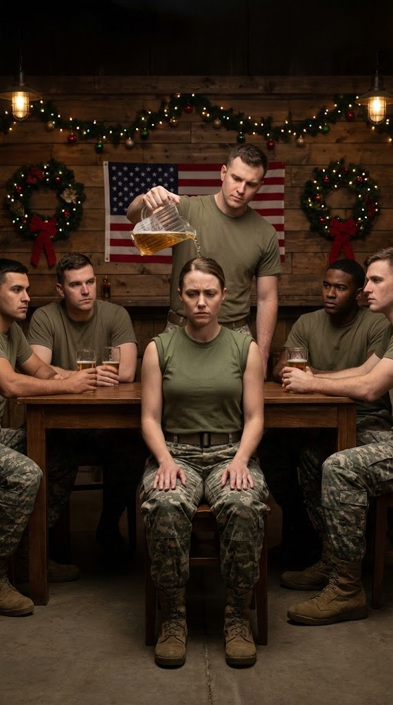 “Drink it, now!” they yelled, spilling drinks on her—completely unaware she was a Navy SEAL in command of their task force. They missed the subtle way she sat.
