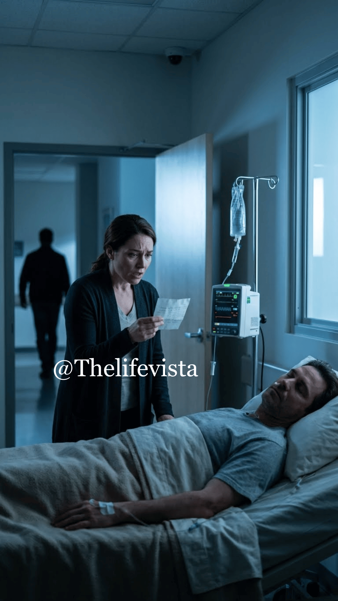 I went to the hospital to look after my husband after he broke a bone. While he slept, the head nurse quietly pressed a note into my palm. It read, “Don’t come back. Check the security footage…”