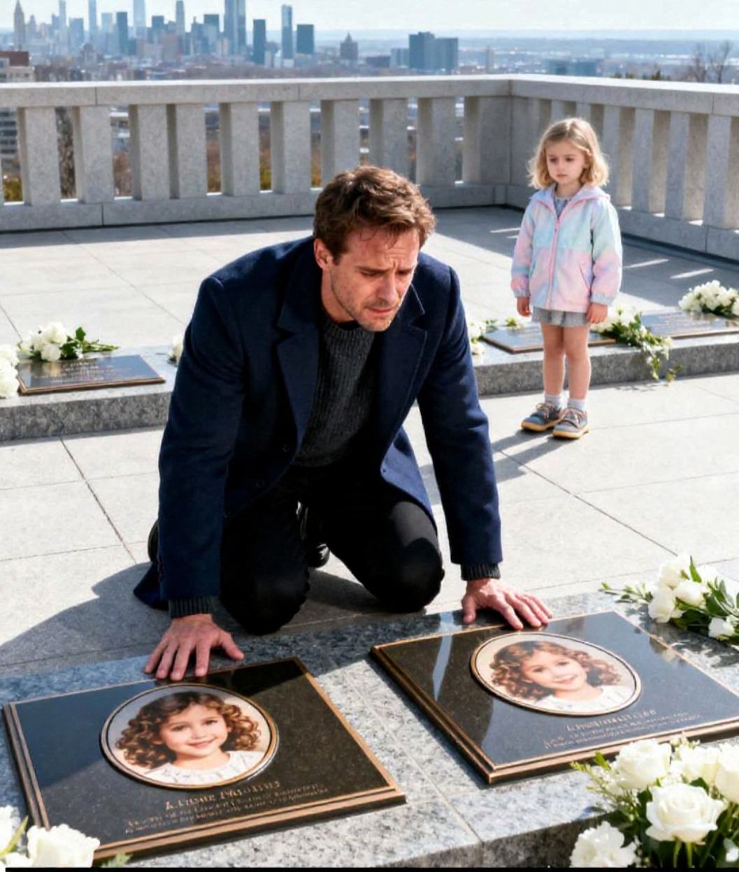 Ein trauernder Millionär besuchte jeden Samstag die Gräber seiner Töchter – bis ein armes kleines Mädchen auf die Grabsteine zeigte und flüsterte: „Herr… sie wohnen in meiner Straße.“