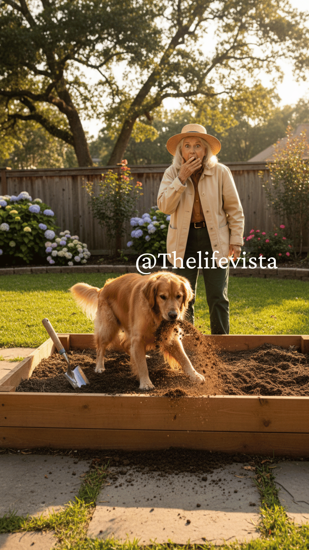My late husband’s final gift to me was a dog. My son-in-law claimed he had it killed “for safety.” I was heartbroken—until three days later, when I found the dog alive, digging frantically in the garden he’d built. What was buried there stopped my heart.