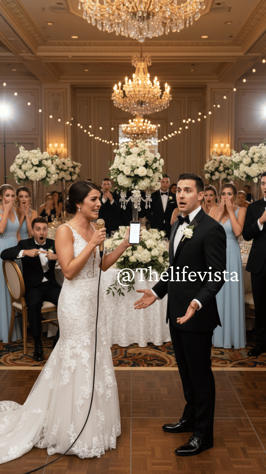 I went to the groom’s room to grab a bracelet I’d forgotten. Instead, I heard him call me a “fat pig” and boast that he only needed a few months after the wedding to steal my family’s money. I didn’t scream. I hit record. And when I walked onto that stage, I didn’t say vows—I told the truth