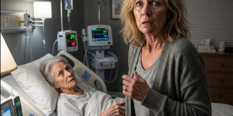 Min son och hans fru åkte på en resa, lämnar mig att ta hand om sin mamma, som var ‘i koma’ efter en olycka. Så snart de gick öppnade hon ögonen och viskade något som fick min ryggrad att frysa…