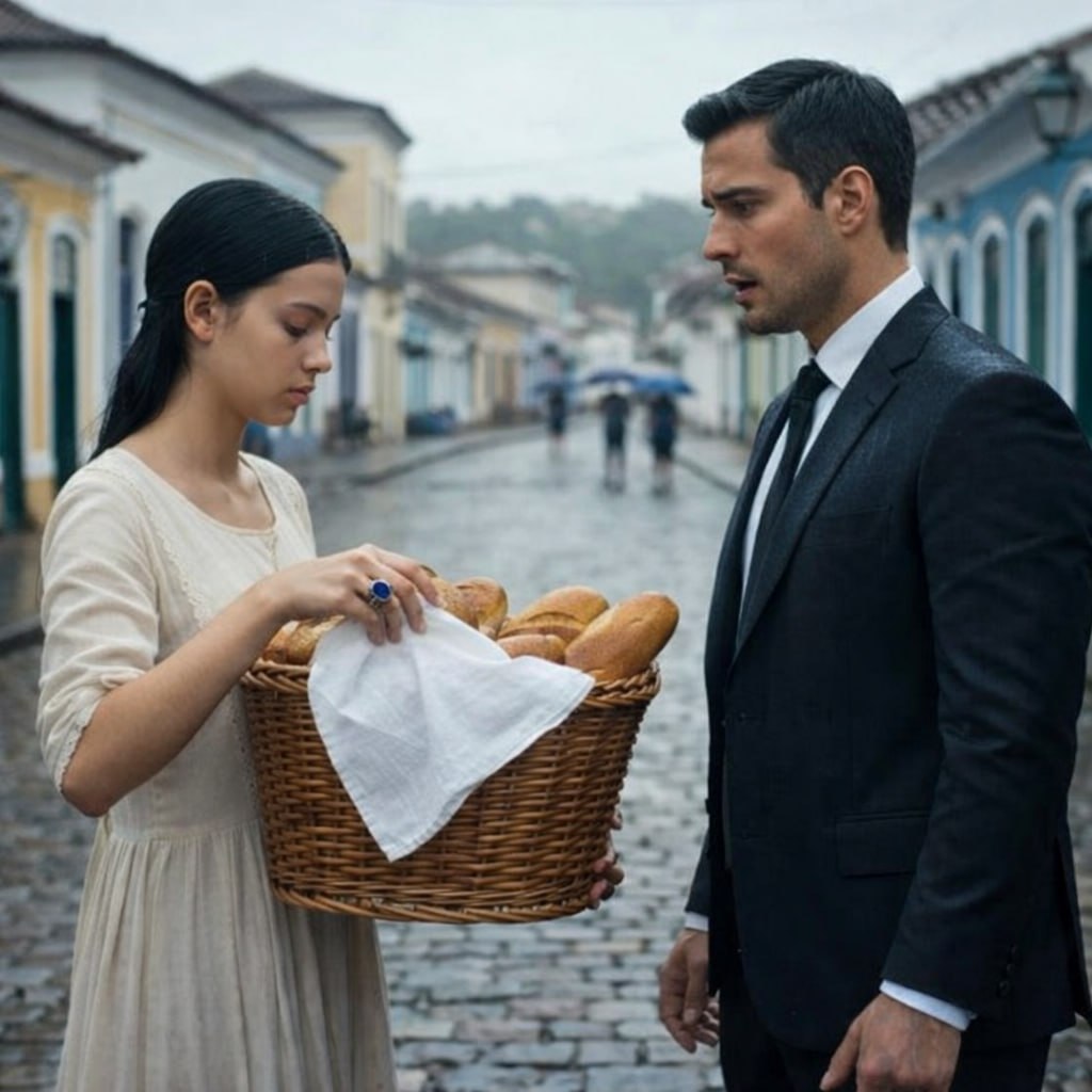 „Der Millionär kaufte seiner Tochter Brot, ohne zu wissen, wer sie war … Doch als er den Ring sah …“