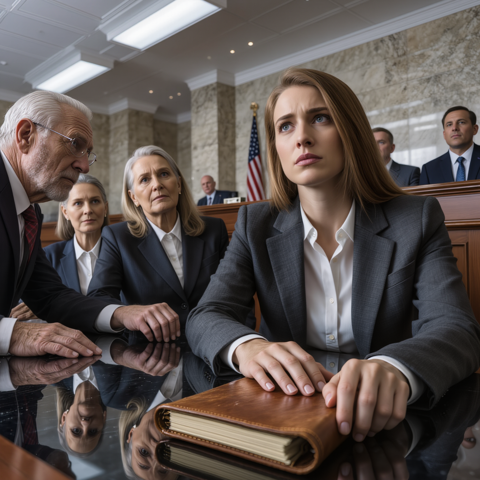 At the Los Angeles county courthouse, my TV-famous parents sat smiling like they’d already reclaimed what my grandfather left me, until the judge’s eyes landed on the worn leather journal in my bag and he murmured, “Wait… you’re her?”