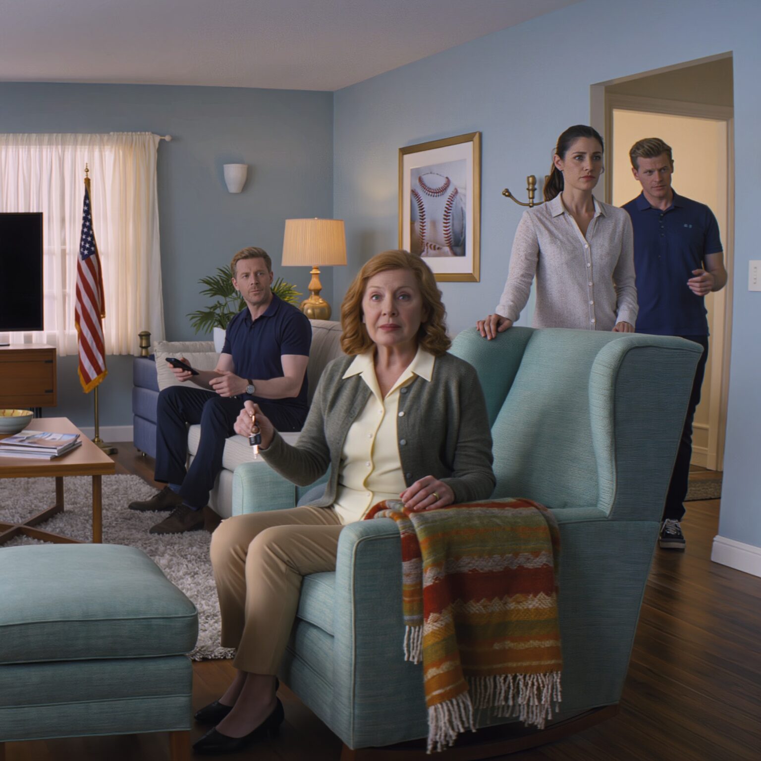 I was sitting in the living room watching TV when my son-in-law walked in, shut it off, and said, “Get out.” My daughter just looked away. I stayed quiet, grabbed my keys, and walked out. And then the next day, a man in a suit showed up at the door… and rang the doorbell.