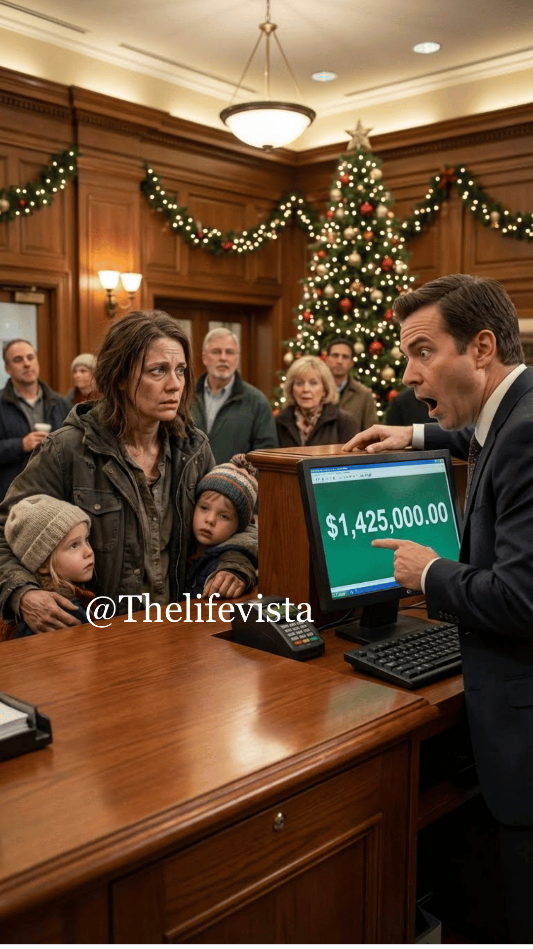 “My husband didn’t simply abandon me—he kicked us out like garbage on the coldest night of the year. With nothing left, I used my mother’s old card as a final gamble. Suddenly, the banker yelled, ‘Lock the doors and call security!’ My heart dropped, certain I was about to be arrested. Then he turned the monitor toward me and said, ‘Ma’am… look at the balance.’ I sucked in a breath. In that instant, everything about my life was about to change.”