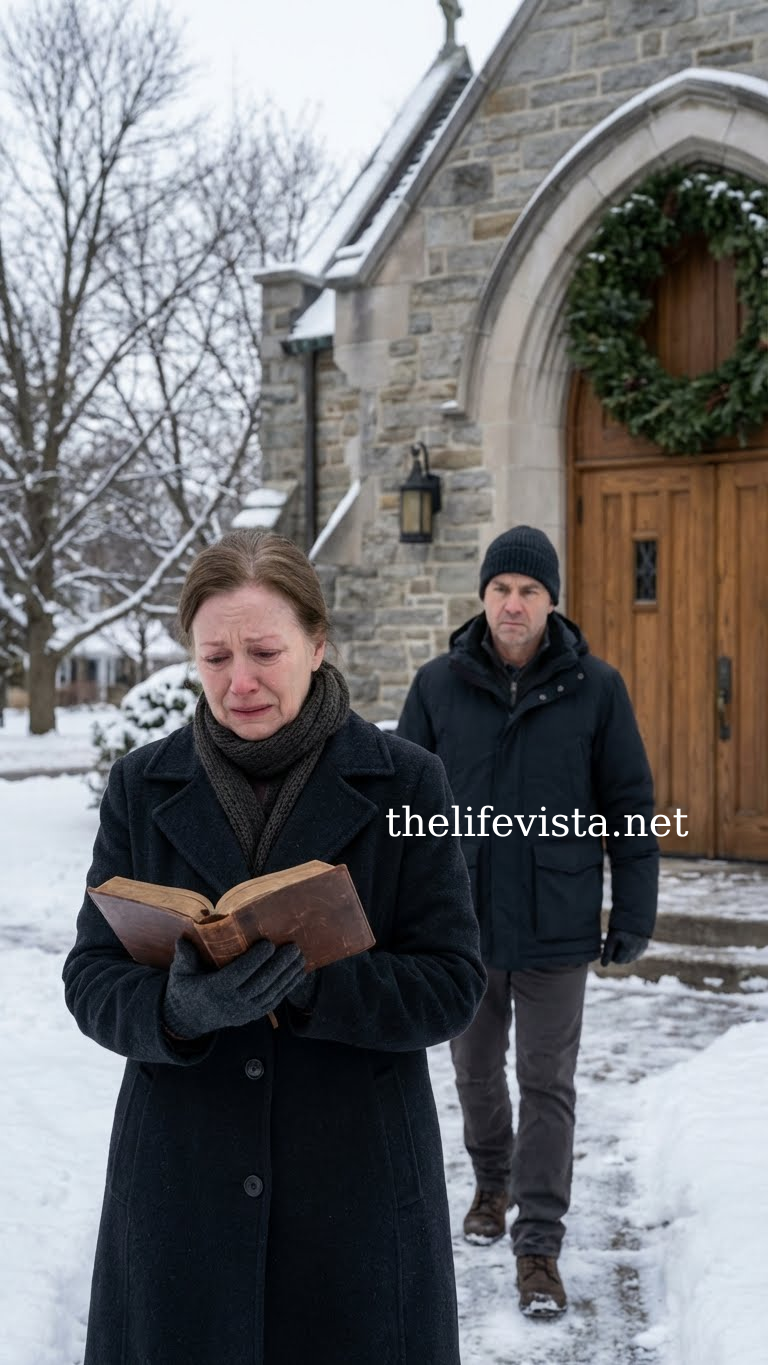 My husband promised me a grand surprise for our 55th Christmas together… but he died two months before the holiday came. This Christmas morning, at church, a stranger handed me a diary. On the first page, in my husband’s handwriting, it said: “Did you think I wouldn’t keep my promise? Turn the page—and don’t tell the children.”