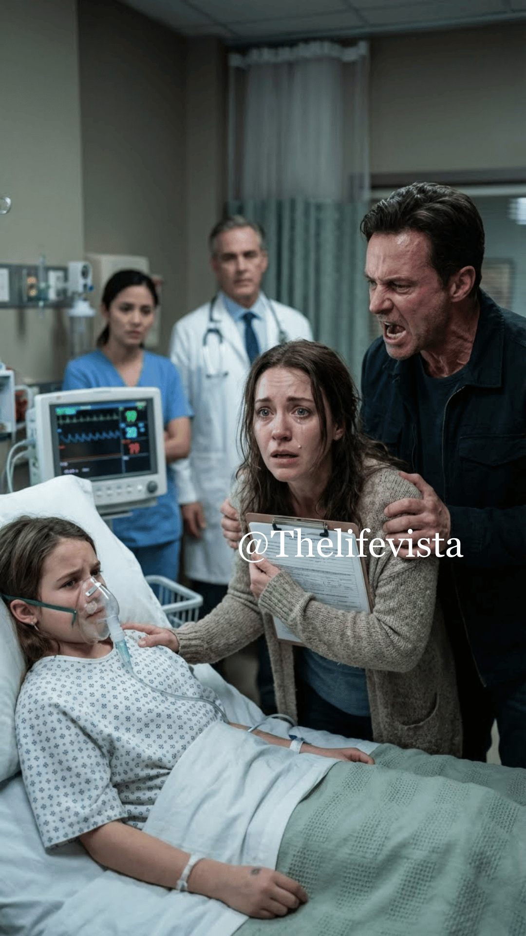 I came home planning to surprise my little sister—only to find her in the ICU, lying in a coma, surrounded by tubes, her heartbeat barely stable. “She’s been unconscious for days,” the doctor told me. When I broke down, my father suddenly grabbed my collar and snarled, “Stop acting. You did this.” The room went silent. My mother didn’t defend me—she simply placed a folder in my hands. Inside was evidence… and a name I never thought I’d see. Then the monitor began to shriek—she was waking up… and her eyes locked onto mine.