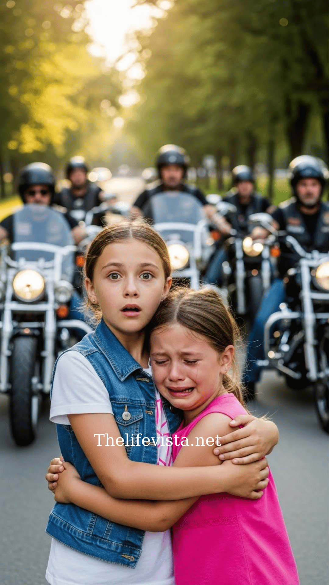 A Little Girl Shielded a Biker’s Daughter from Gunfire—What the Hells Angels Did Next Shattered the Town’s Heart….