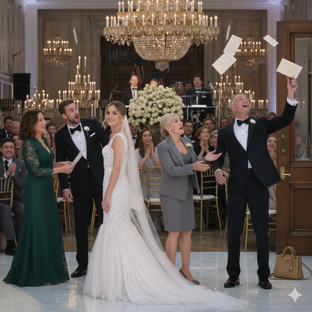 On my wedding day, my mom pressed an old savings book into my palm, and my dad snatched it away, hurled it onto the cold marble in front of 150 guests, and barked, “Garbage belongs with garbage!” like he was talking about her, not paper. I didn’t argue, I didn’t cry, I just walked away—quietly—but I still carried that little book to the bank a week later.