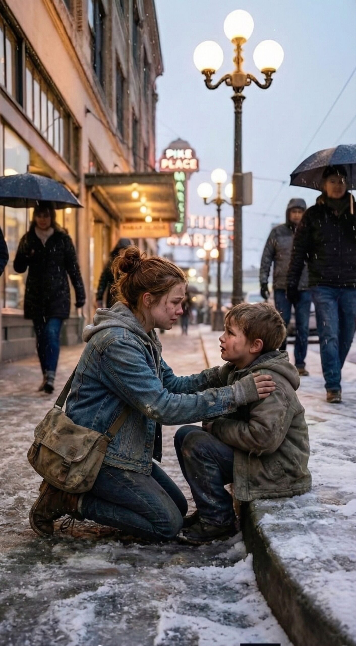 Die Menschen gingen achtlos an einem zitternden kleinen Jungen im Kalten vorbei, doch ein armes Mädchen blieb schließlich stehen. Was dann geschah, erwärmte jedes Herz, das es beobachtete, und bewies, dass Mitgefühl auf die unerwartetste Weise alles verändern kann.