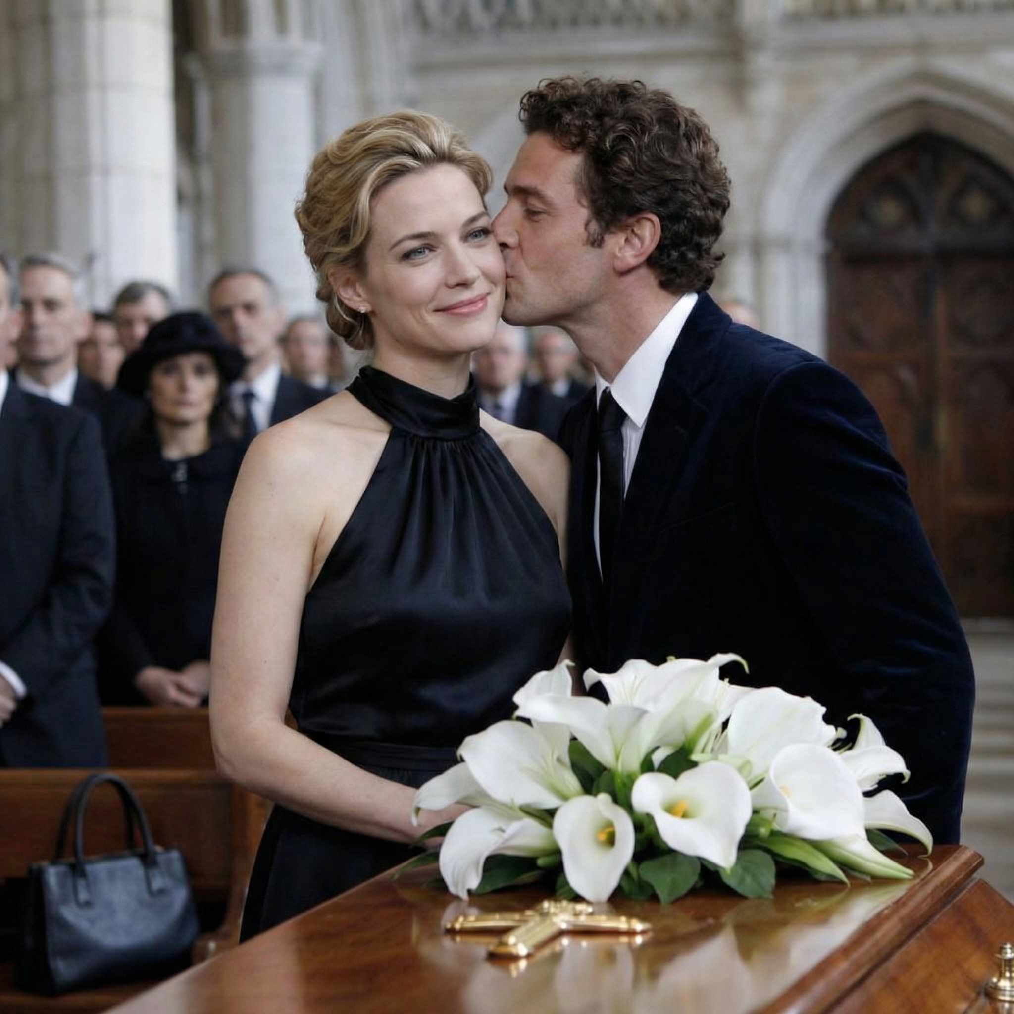 Während der Beerdigung meines Vaters lehnte sich mein Mann zu mir und flüsterte: „Ich habe die Schlösser der Eigentumswohnung im Wert von 30 Millionen geändert, die du geerbt hast. Wenn du das nicht akzeptierst, lassen wir uns scheiden.“ Ich konnte nicht aufhören zu lachen, denn die Wohnung gehörte mir noch gar nicht wirklich.