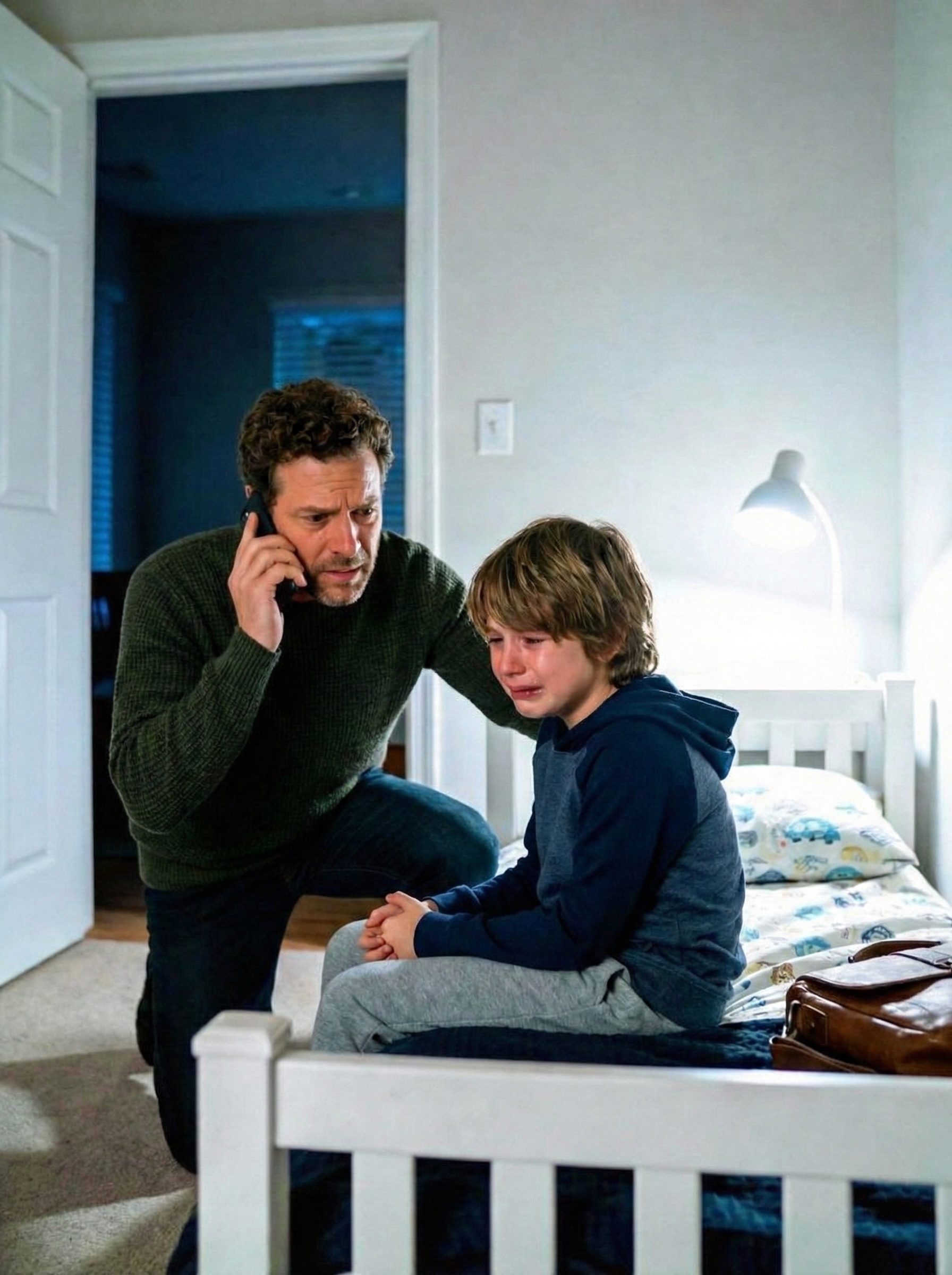 „Papa… bitte lass mich nicht sitzen“, flüsterte der Neunjährige, nachdem er von seiner Mutter nach Hause gekommen war – und diese Angst brachte seinen Vater dazu, den Notruf 911 zu wählen, wodurch eine Wahrheit ans Licht kam, die ihr Leben für immer veränderte.