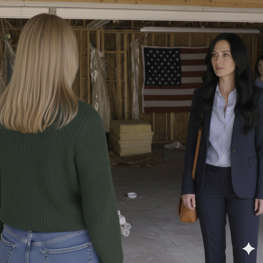 At the store, I paid for an elderly woman’s groceries. She leaned in and whispered: “When your husband leaves, don’t touch the snow in the yard.” I laughed but listened. The next morning, stepping onto the porch I nearly collapsed at what I saw…