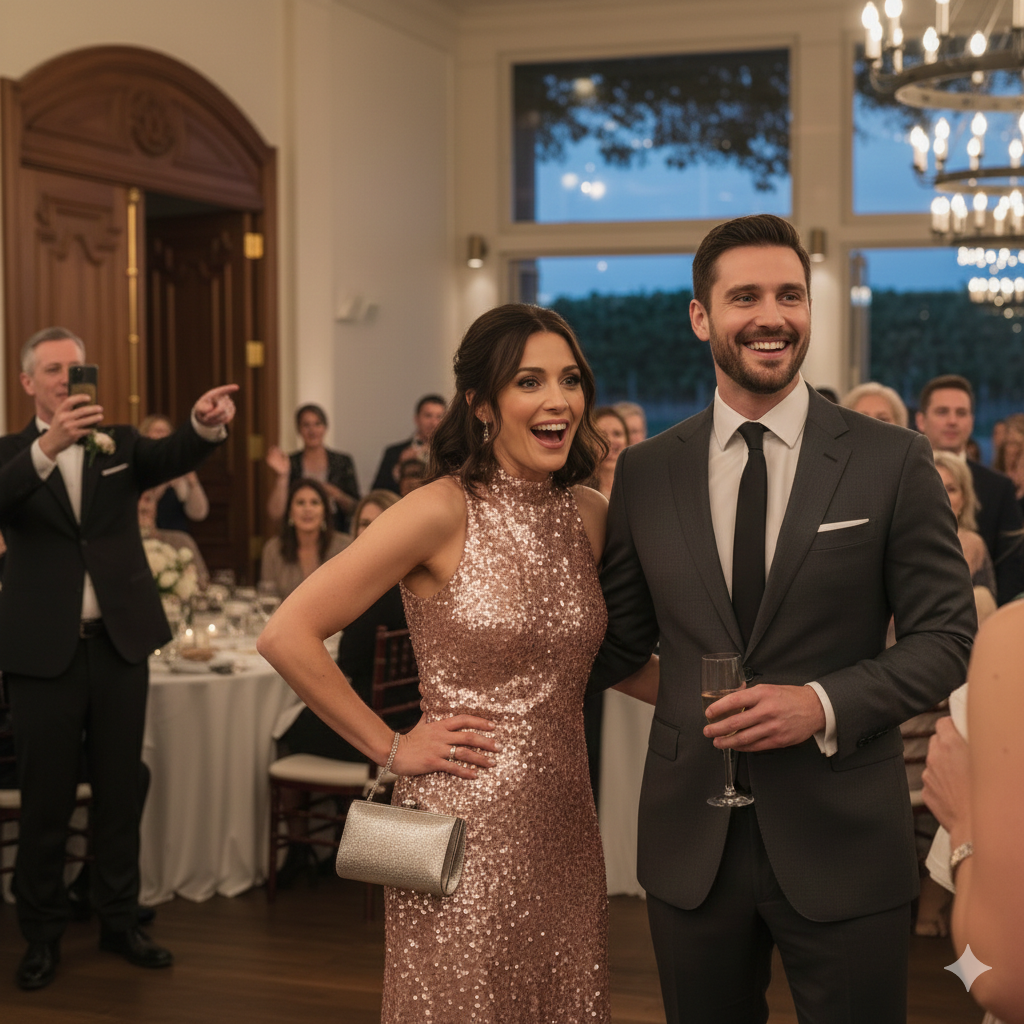 My own sister dumped a whole glass of red wine straight in my face in the middle of a 300-guest wedding just because I WOULD NOT sign over my beach house—she hissed: “You don’t know your place”… the entire hall froze… then, from table 3, someone shot to their feet and shouted one sentence, and my sister turned paper-white in exactly one second…