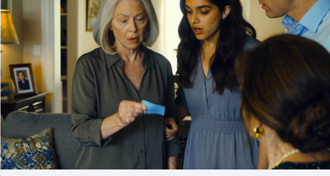 My daughter-in-law sprawled on my late husband’s sofa, accused me of taking her fifteen grand in front of everyone, and one calm question made her go white.