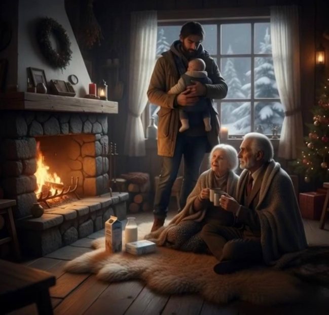 Am Heiligabend öffnet ein alleinerziehender Vater seine Tür, um zwei unbekannte ältere Menschen zu retten… Tage später gesteht der alte Mann eine Wahrheit, die sein Leben für immer verändert.
