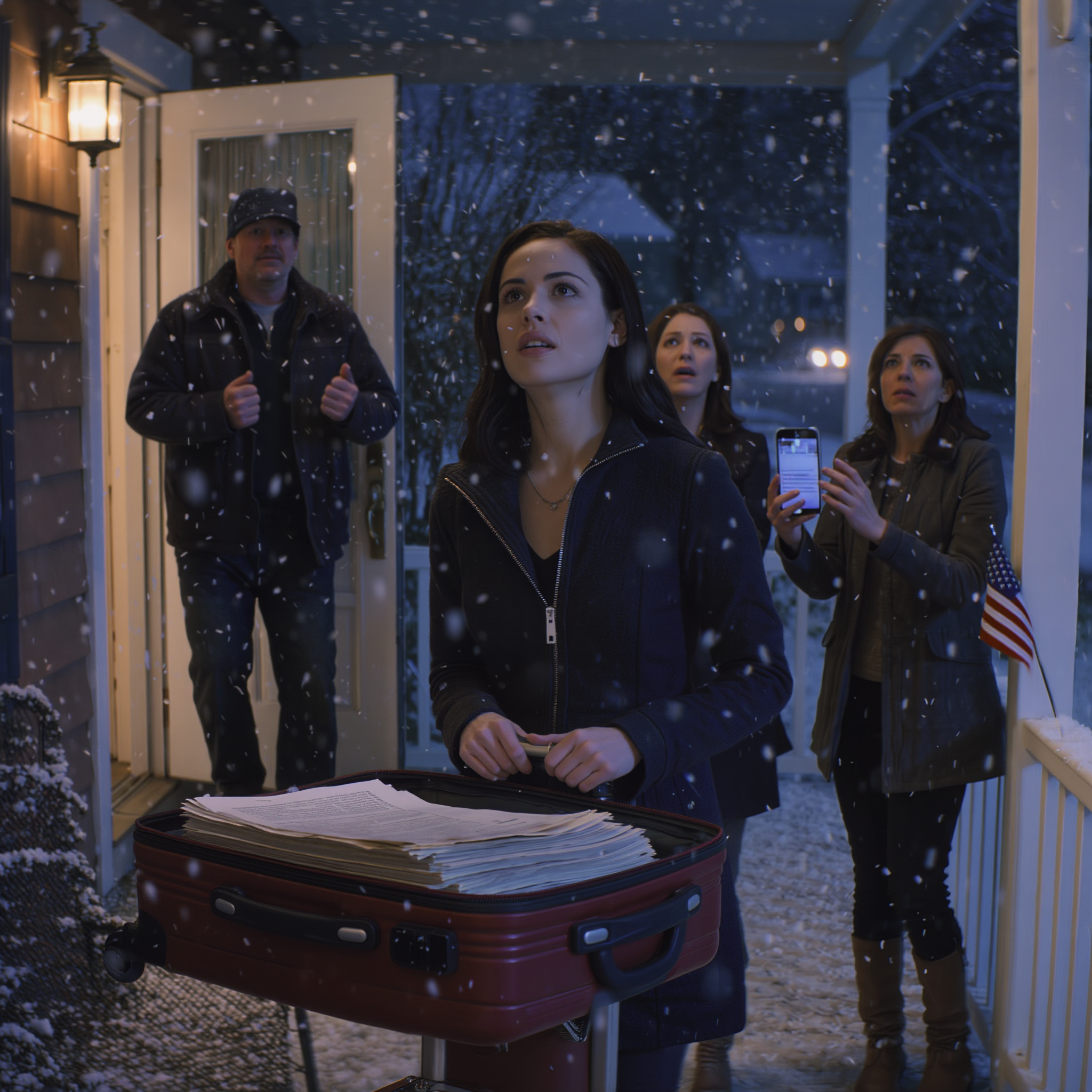 After 11 years away, I came home for my grandfather’s funeral thinking grief would be the hardest part until my mother opened the door and her new husband stepped in my way and said, ‘This isn’t your home anymore.’ I didn’t argue. I brushed off my sleeves, walked to my suitcase, and pulled out the old folder Grandpa told me to keep… and the one number I’d saved for the day someone tried to erase me.