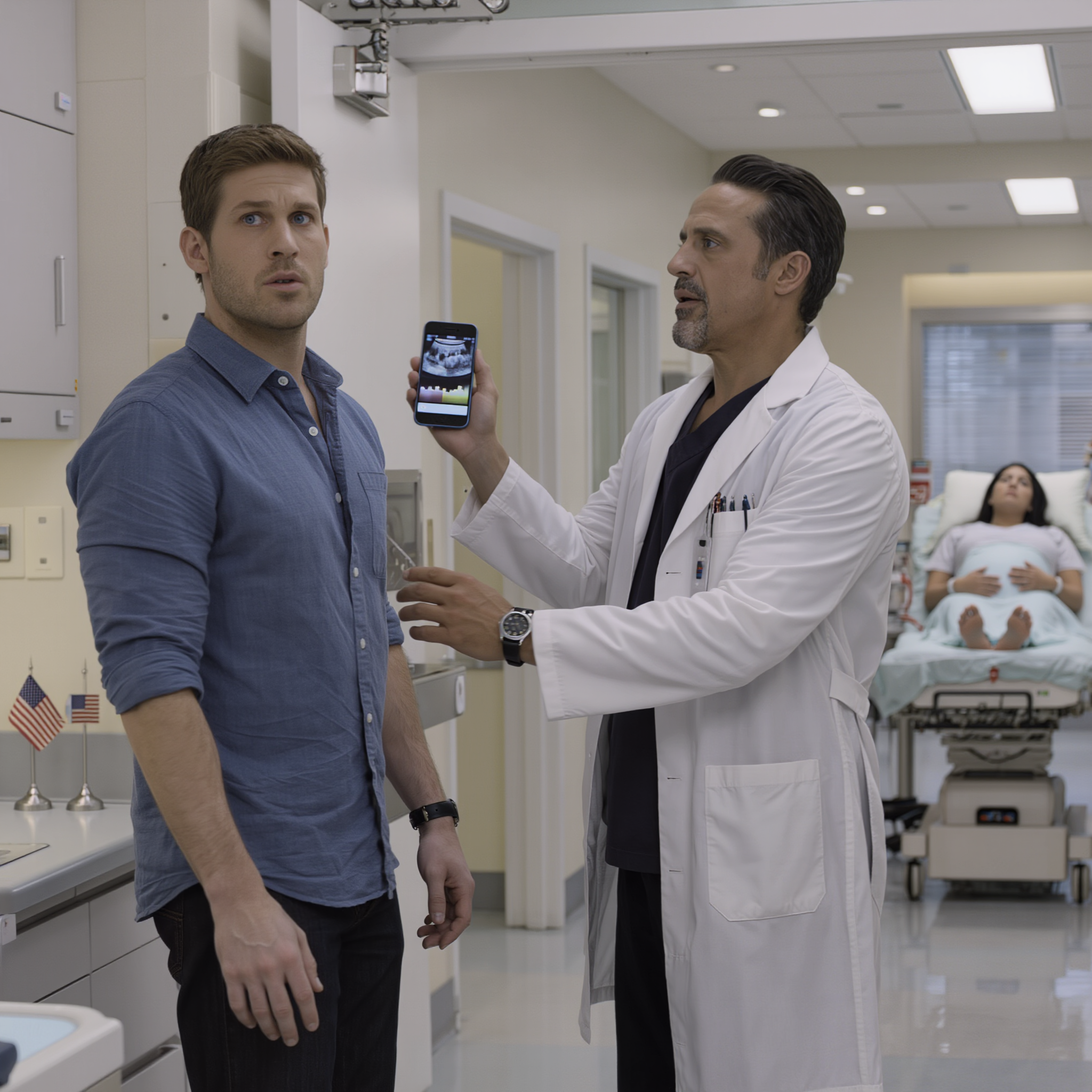 During my wife’s prenatal ultrasound, the doctor stared at the screen and his hands started shaking. He hadn’t even finished the examination he pulled me into the hallway and whispered, ‘Leave this hospital immediately… and get a divorce.’ I really thought he’d lost his mind. ‘What are you talking about?’ His eyes broadened. ‘There’s no time to explain. You’ll understand when you see it.’ When I looked at that screen again, I knew one thing for sure: I couldn’t go home.