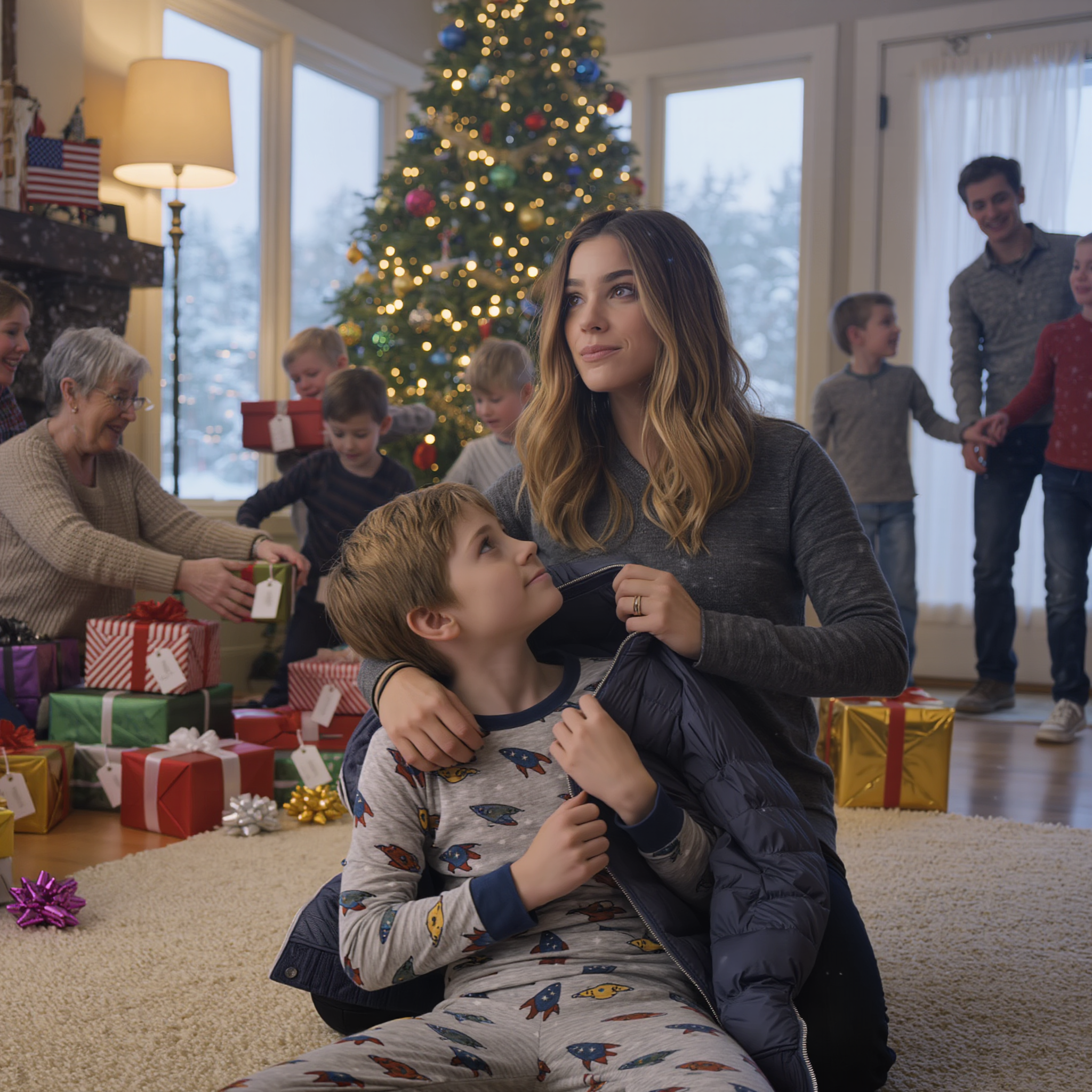 I brought my 7-year-old son home for the family Christmas party. My older sister’s kids tore through 36 gifts, while my mother ‘forgot’ to give my son even one. I didn’t say a word I just took his hand and quietly led him outside. I went home and went through every page of what she’d set up for ‘the future’, by evening, my phone screen kept lighting up with 180 missed calls.