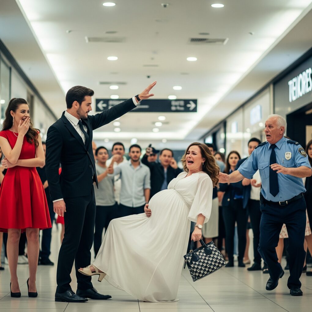 CEO Slaps Pregnant Wife at Mall to Please His Mistress — Her Billionaire Father Works as a Secret Security Guard!…
