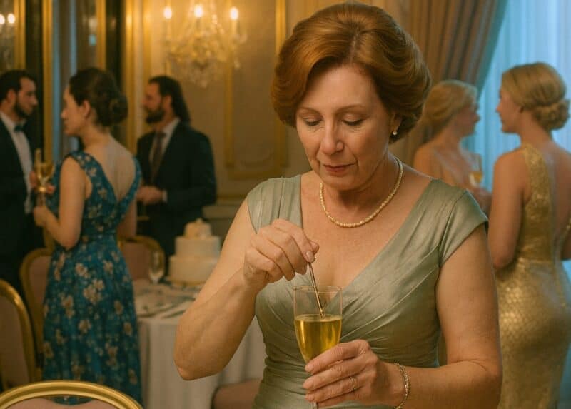 Durante il matrimonio, mia suocera mi ha messo qualcosa nel bicchiere di champagne, pensando che nessuno se ne sarebbe accorto: si aspettava che lo bevessi, ma invece ho scambiato silenziosamente i bicchieri e lì è successa la cosa peggiore.