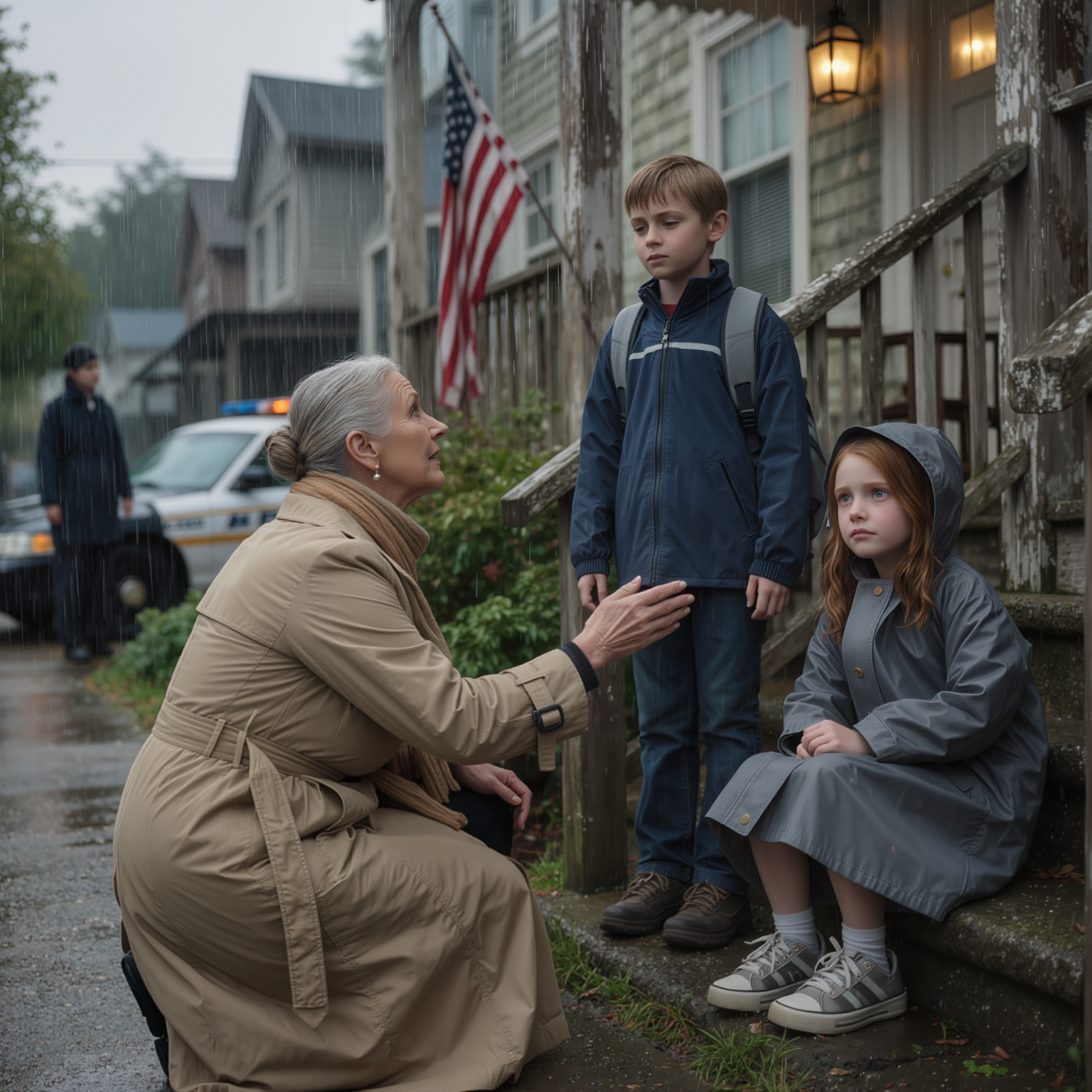 I said I couldn’t watch my grandkids that morning because I wasn’t home. But my daughter put them in a taxi and sent them to my house anyway—and the driver dropped them at the wrong address. Hours later, she got a call that changed everything.