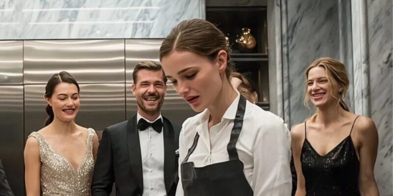 Le hanno fatto lavare i piatti al gala, poi hanno scoperto che suo marito era il proprietario dell’intero locale