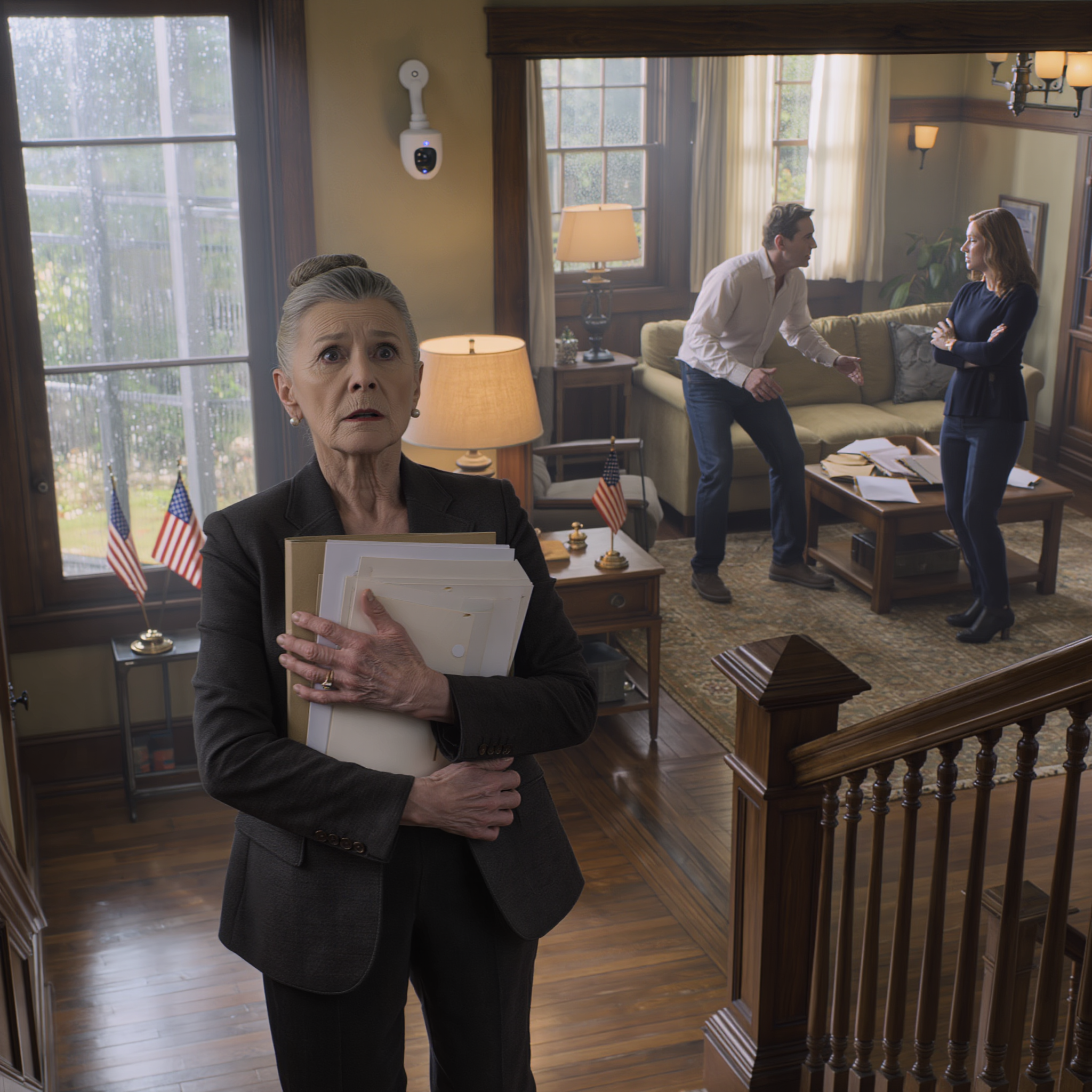 I caught my son digging through my private files on a camera feed—then he tried to convince me it never happened, until I heard him call me “the old lady”