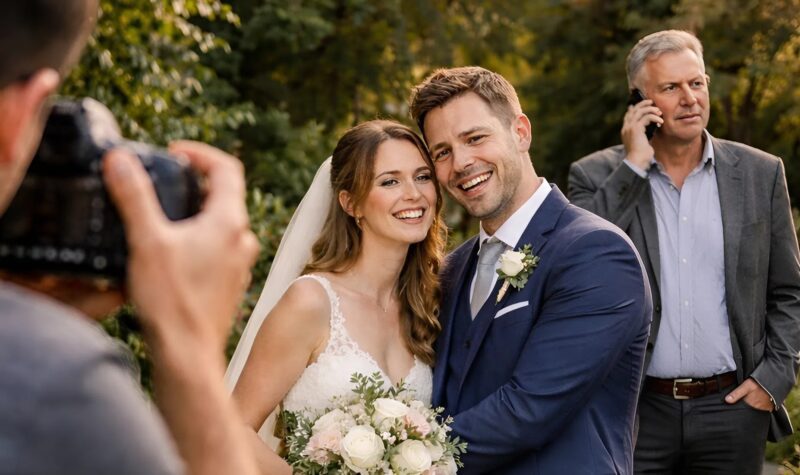 Mein Schwiegervater weigerte sich systematisch, mit mir Fotos zu machen: Selbst an unserem Hochzeitstag weigerte er sich erneut, Teil des Familienfotos zu sein, und später entdeckten wir etwas über ihn, das alle schockierte