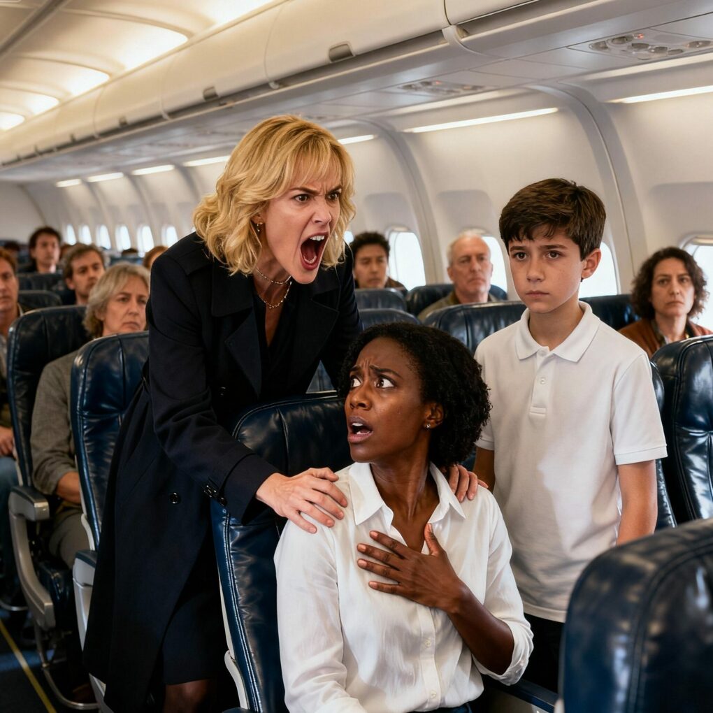 When Naomi refused to give up her window seat to a mother who wanted to sit beside her son, she was called “inhumane.” But what the captain said next left the entire plane in stunned silence.