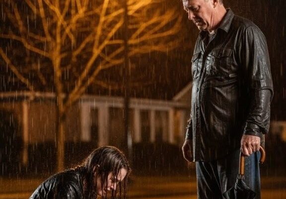 Ho trovato mia figlia inginocchiata sotto la pioggia, punita dal marito solo per aver comprato un vestito. Dentro, ho sentito lui e la sua famiglia ridere. L’ho aiutata ad alzarsi, ho aperto la porta con un calcio e ho pronunciato cinque parole che non avrebbero mai dimenticato.