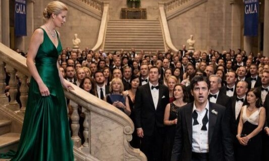 Ha cancellato la moglie dal gala dei miliardari… finché l’intera sala non si è alzata in piedi quando lei è entrata.