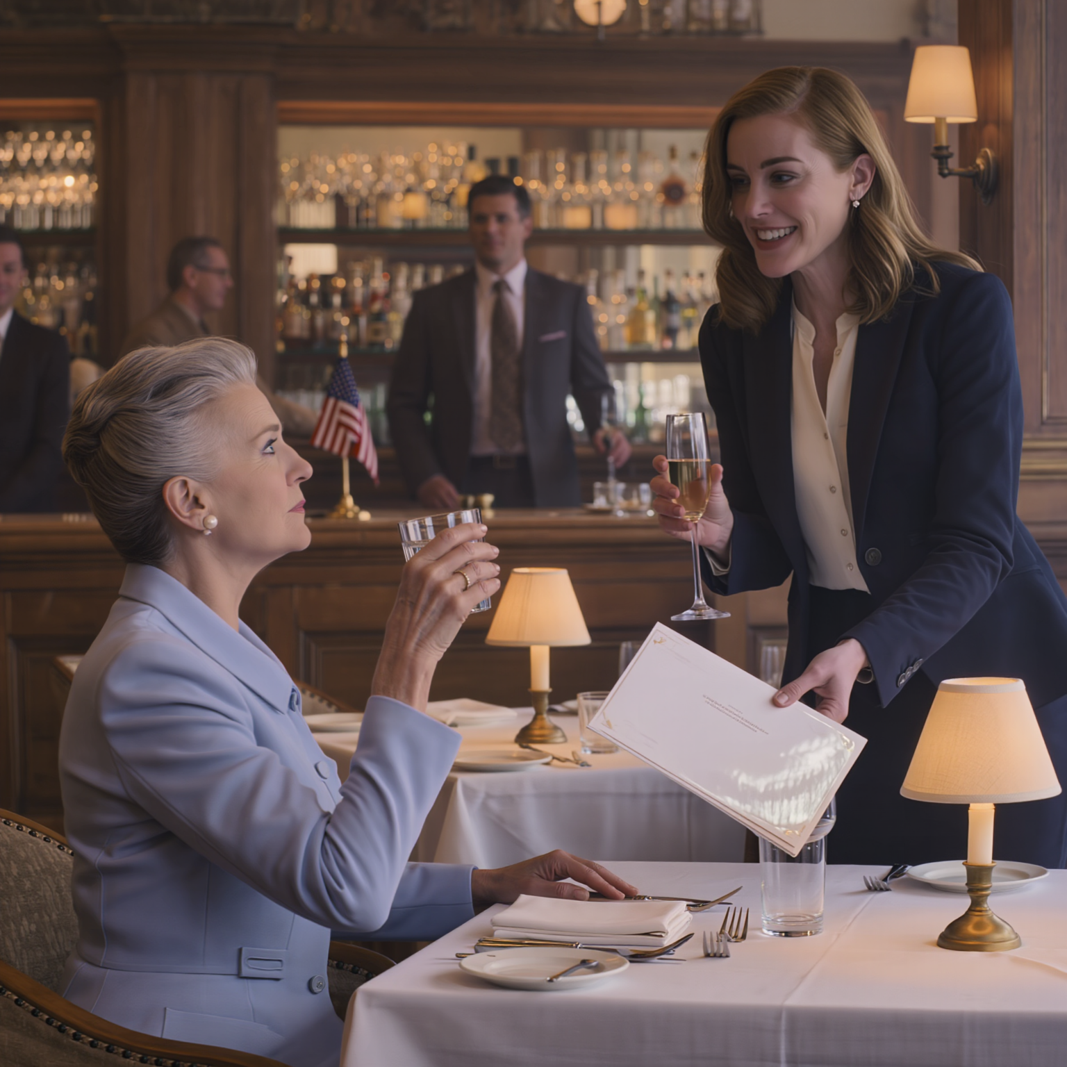 At our Mother’s Day lunch, my daughter raised a champagne flute and smiled, “To the woman who fed me, raised me, and showed me exactly what I never want to be, a failure,” and the whole table laughed as she slid a glossy brochure toward me with my name already printed on it, but when I lifted my own glass and said, “To the daughter who thinks this is the end of my story,” her smile cracked, and that was the moment I made my last move.