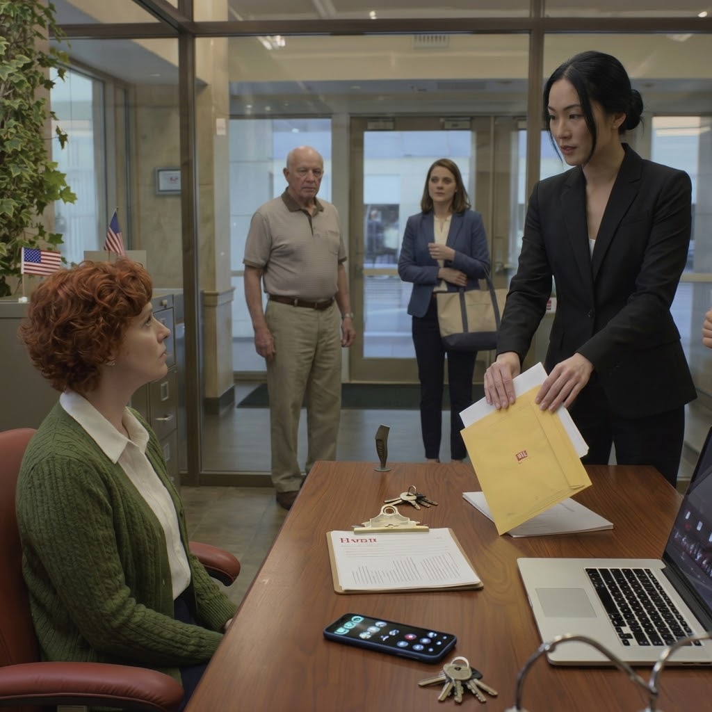 My sister strutted into the apartment building I manage, dropped a rent notice on my table, and said, “Congrats, Claire. Your little $2,350 deal is over; you’ll pay $7,100 like everyone else,” while my parents called it “fair”… except she didn’t know what Grandma hid for me.