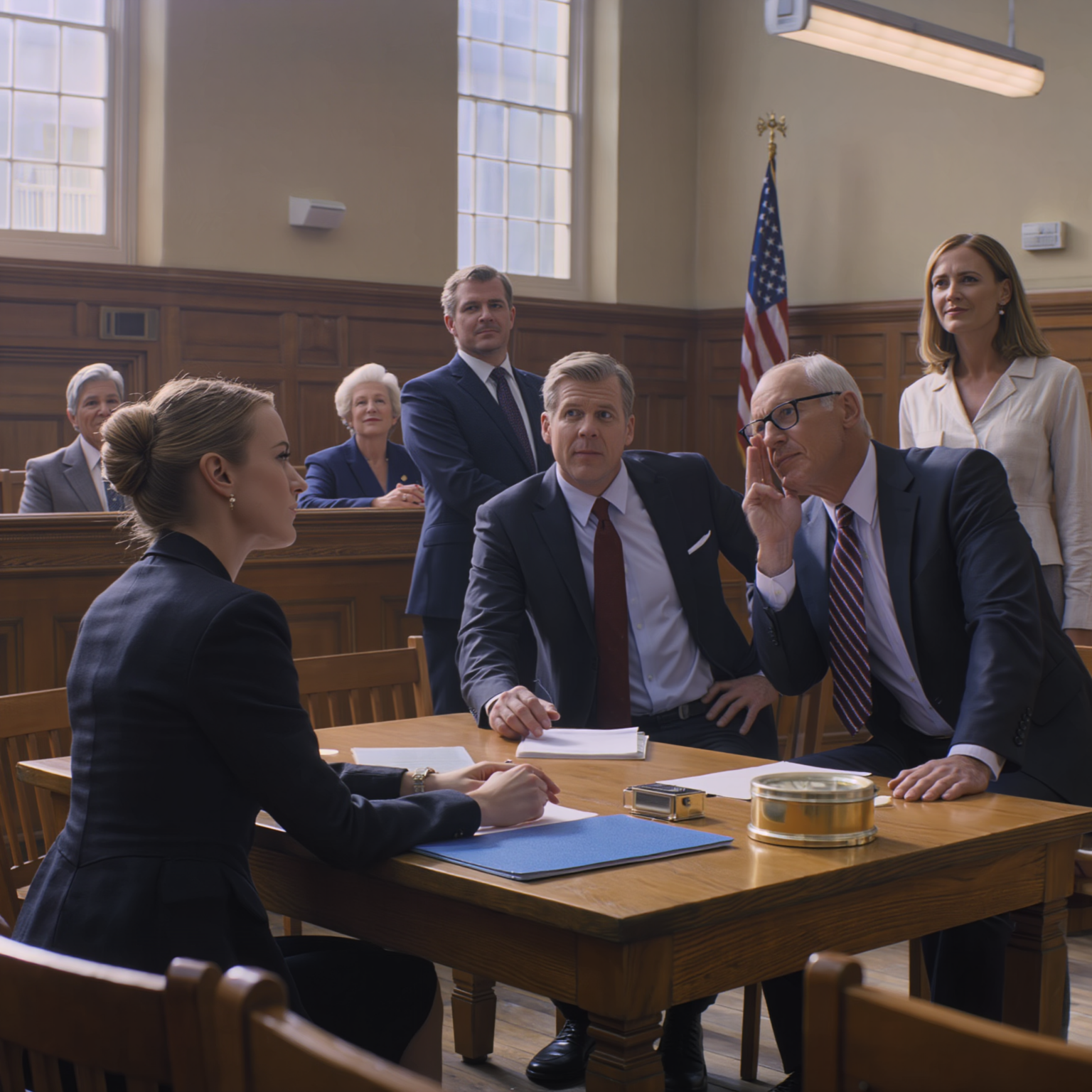 At the county courthouse, my husband demanded the house, the cars, and the company I helped build, then leaned toward me and murmured, “Make this easy.” He didn’t notice the blue binder my lawyer set down, or the way his mother smiled like she’d already won. Now his girlfriend paces the hallway, the judge is reaching for the final page, and one quiet sentence is about to turn his victory into something else.