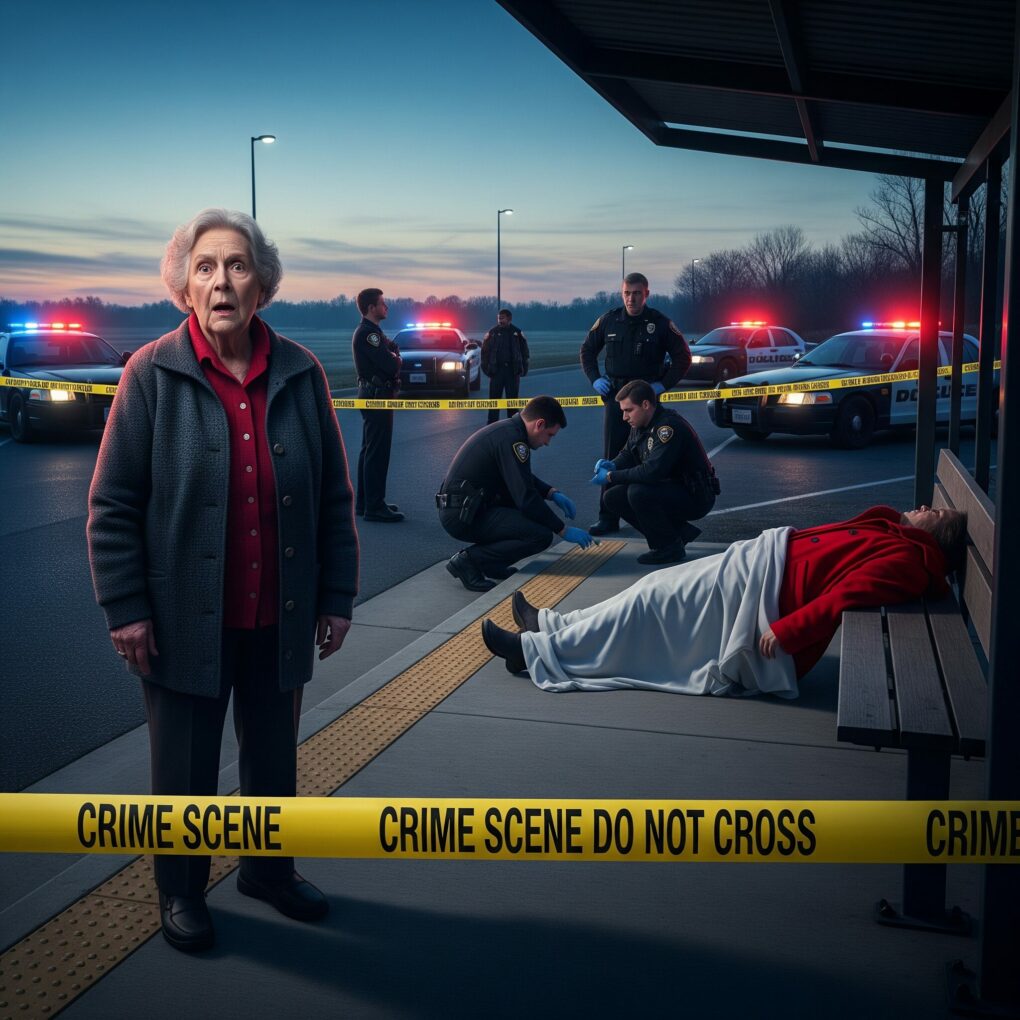 My grandson called me at 5 a.m. “Grandma, please… don’t wear your red coat today.” His voice was shaking. “why?” i asked. “You’ll understand soon,” he whispered. At 9 a.m., i went to catch the bus. When i arrived, i stopped cold — and realized exactly what he had meant.