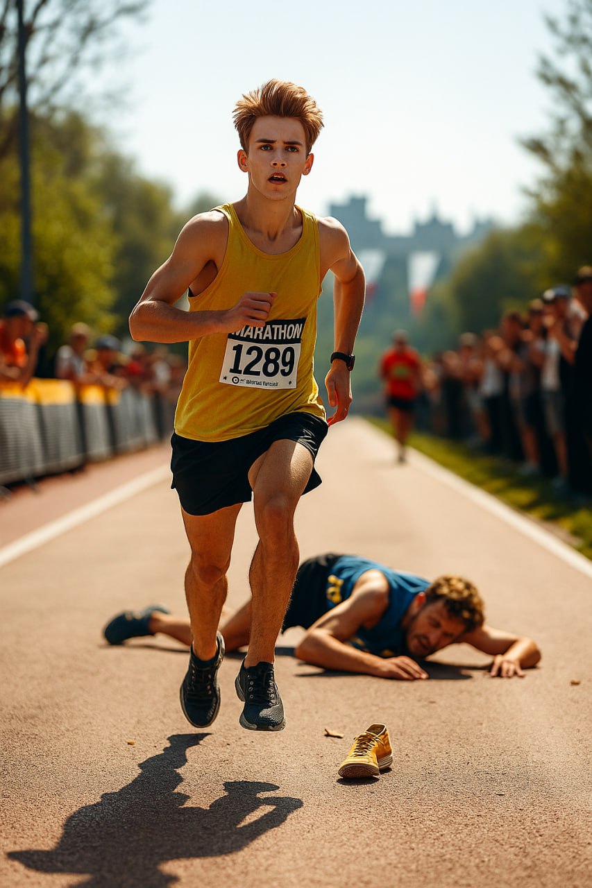 Junger Held rettet während eines Marathons das Leben einer Fremden – ohne ihr Geheimnis zu kennen