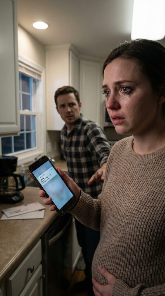The day I finally whispered, “We’re going to be parents,” I expected his eyes to light up. Instead, my husband didn’t even look up. His jaw tightened, and he said, cold as a locked door: “Get rid of it. I don’t welcome that baby.” My smile shattered. My hand flew to my stomach—protecting someone who couldn’t protect themselves. Then his phone buzzed… and the name on the screen made my blood turn to ice. Who was he hiding from me?