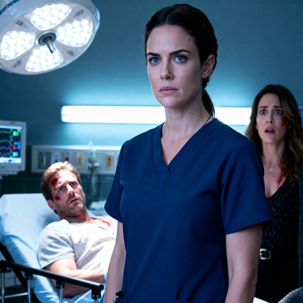 The ER doors burst open during my midnight shift, sirens screaming like a warning I wasn’t ready for. “Doctor, we need you—now!” a nurse shouted. I looked up… and froze. On the gurney was my husband. Beside him, bleeding and terrified, was his mistress. Our eyes met. He whispered, “Please… don’t.” I smiled behind my mask and thought, Oh, I won’t. What I did next changed everything.