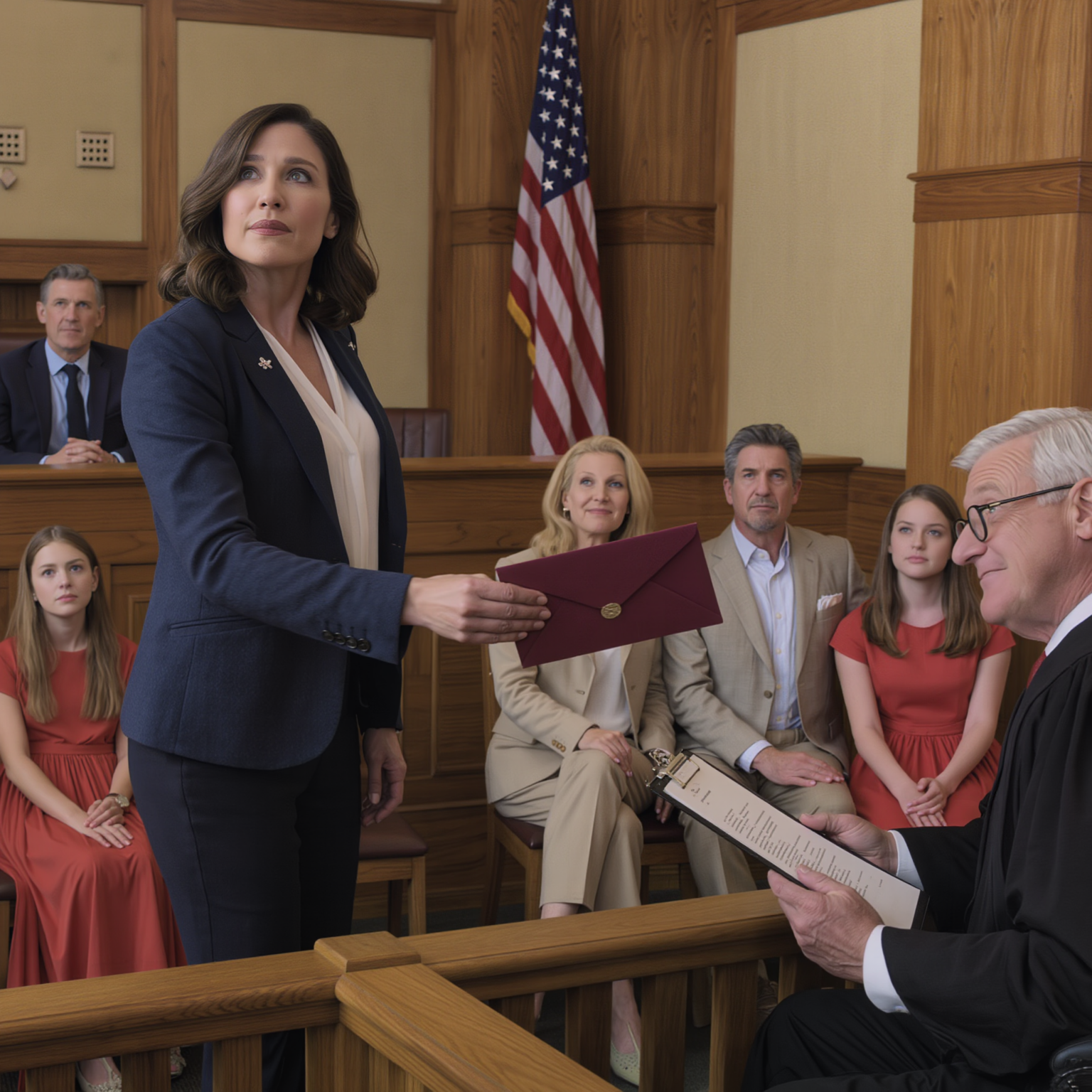 For seven years, I paid for my sister’s medical degree. On the day she graduated, she took me to court over our grandfather’s inheritance. “Your only job is to sacrifice — that’s your place in this family,” she said. During the hearing, I handed the judge a sealed envelope… and the judge looked at my sister and burst out laughing.