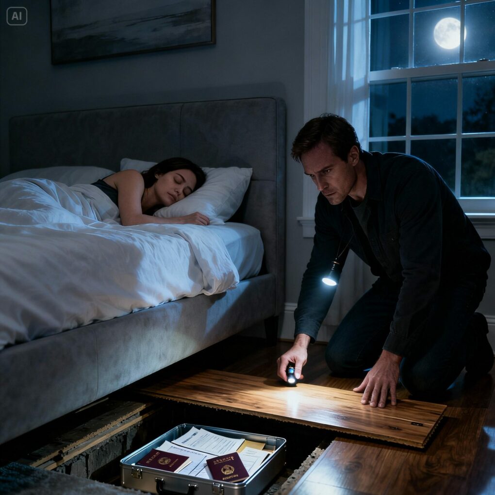 I suspected my husband had put sleeping pills in my tea. That night, I poured out the pills when he left and pretended to fall asleep. But what I saw next took me completely by surprise.