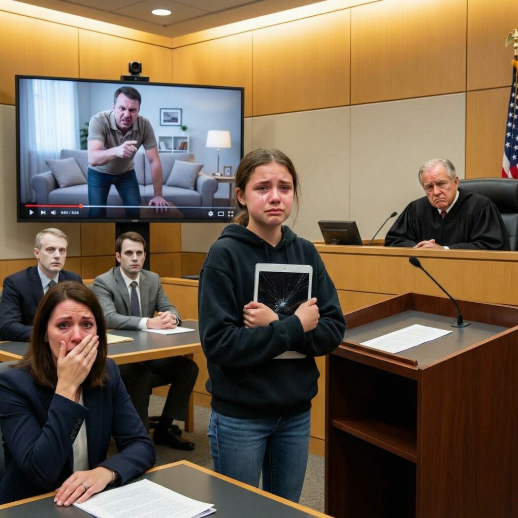 My husband files for divorce, and my 10-year old daughter asks the judge: ‘May I show you something that Mom doesn’t know about, Your Honor?’ The judge nodded. When the video started, the entire courtroom froze in silence.